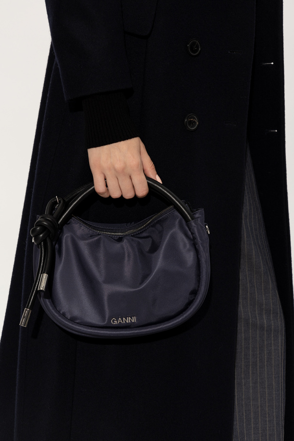 GANNI ミニノットバッグ ネイビー GANNI ミニノットバッグ ネイビー